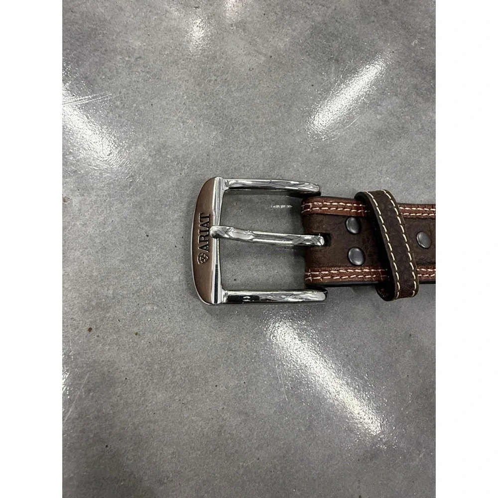 Ariat Mens 32 Diesel Brown Rowdy Genuine Leather Western Belt A10004305
